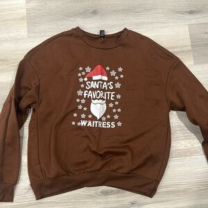 Brown Christmas Crewneck